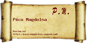 Pécs Magdolna névjegykártya